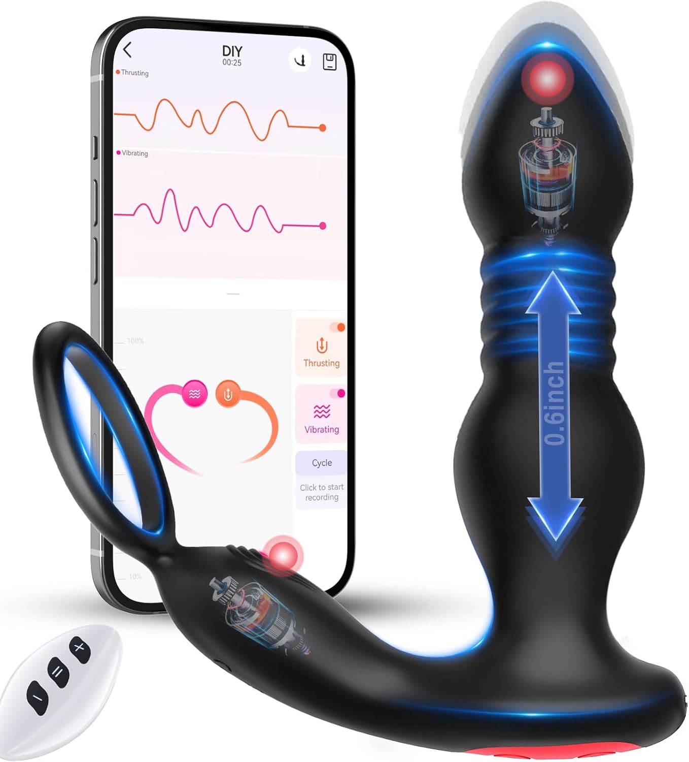 Vibrador Anal (Massageador de Próstata/Ponto G)